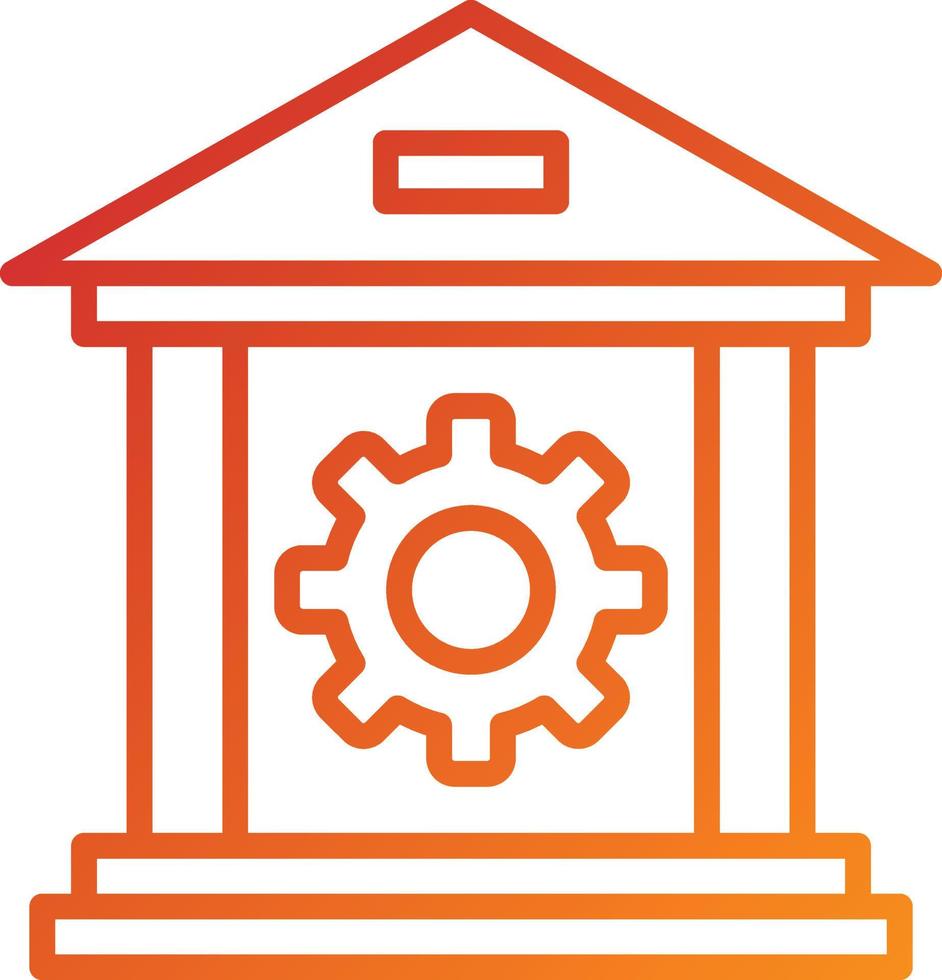 Banking System Icon Style vector