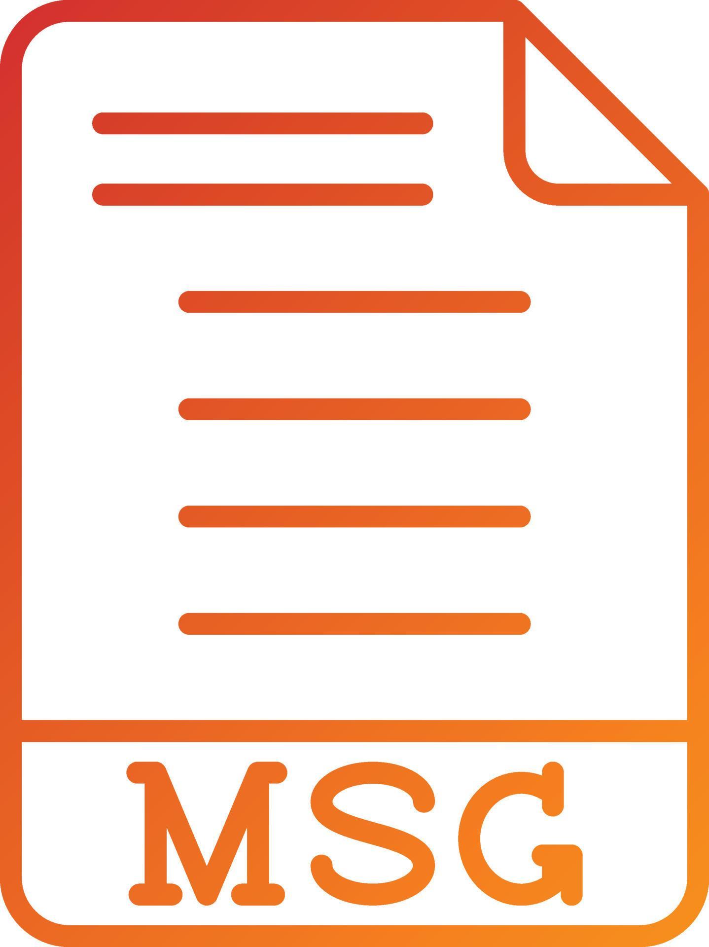 MSG Icon Style 5892323 Vector Art at Vecteezy