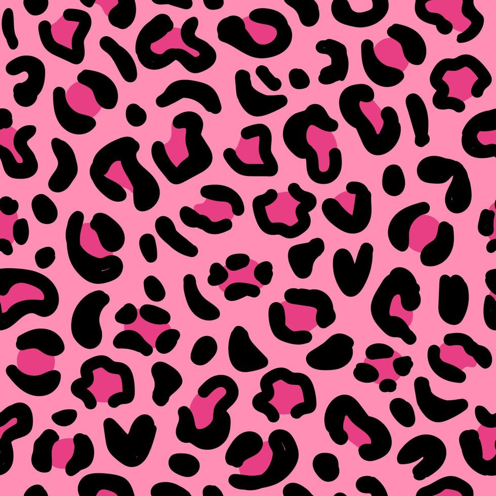 Seamless leopard pattern. Vector illustration