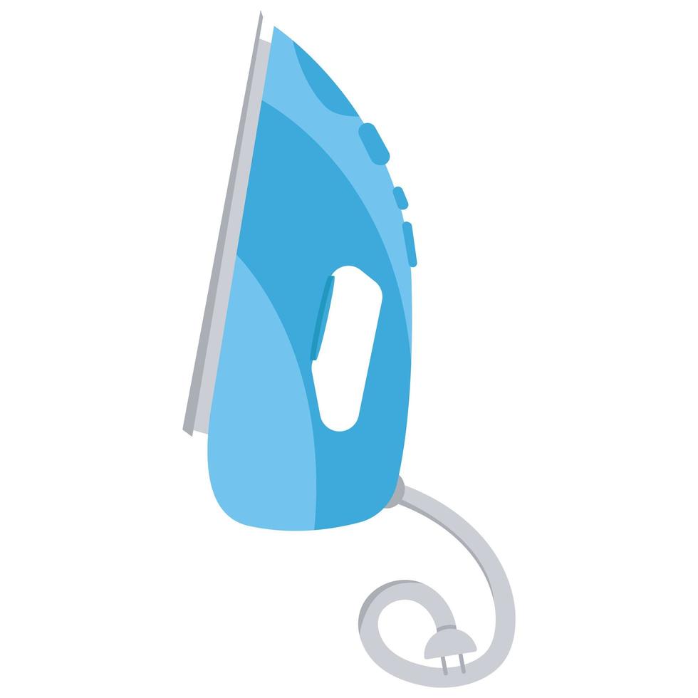 House electric iron. Flat vector illustration isolated on background