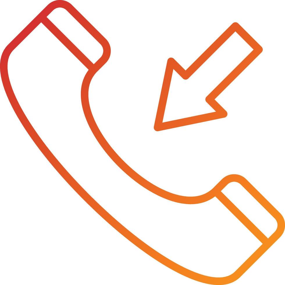 Incoming Call Icon Style vector