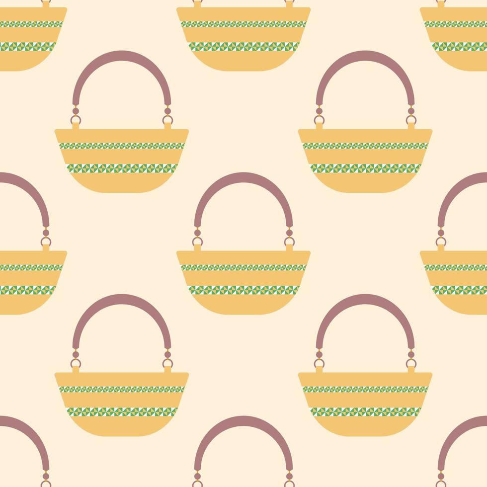 Seamless pattern with bags vector