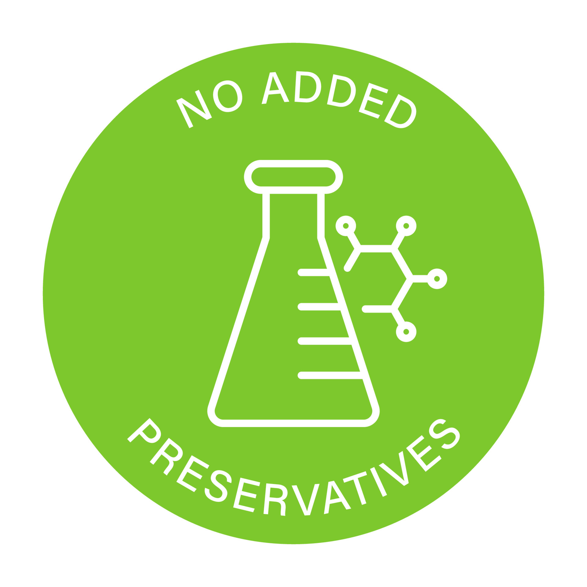 No Artificial, Toxic, Chemical Food Ingredient Sticker. Certificate Organic Safe Product. Non