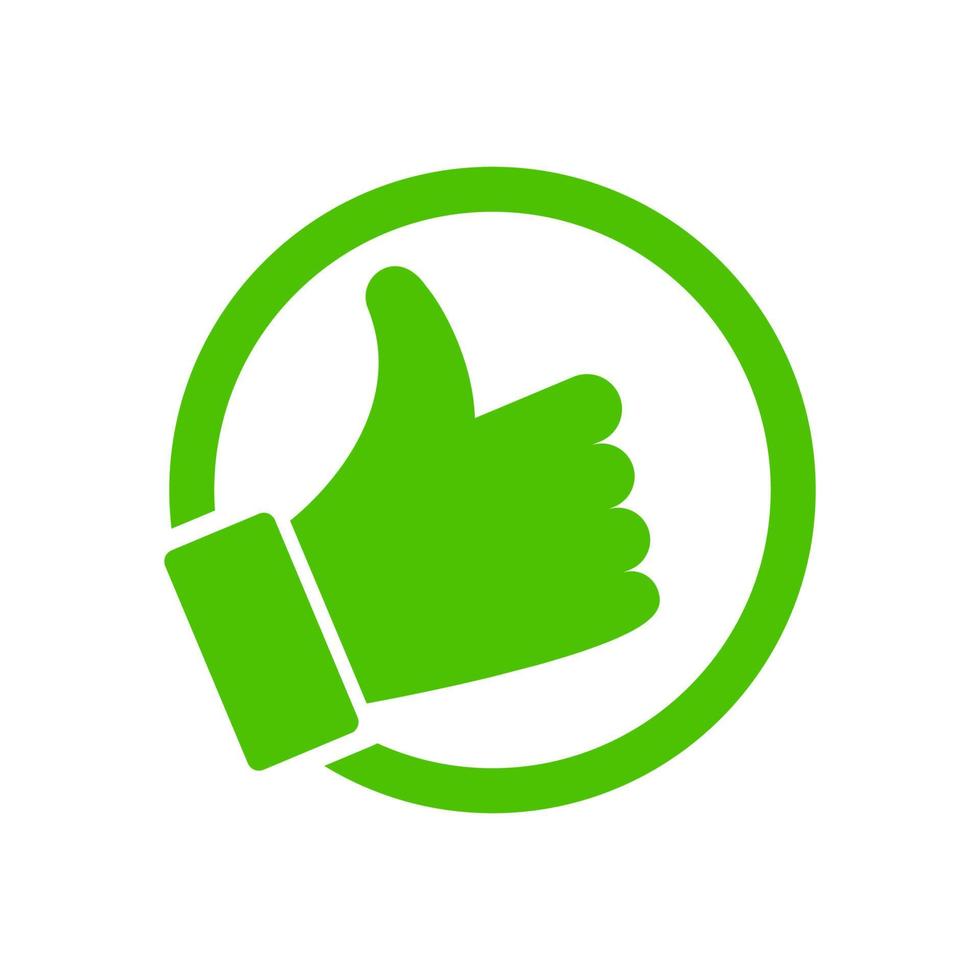 Thumbs up icon vector