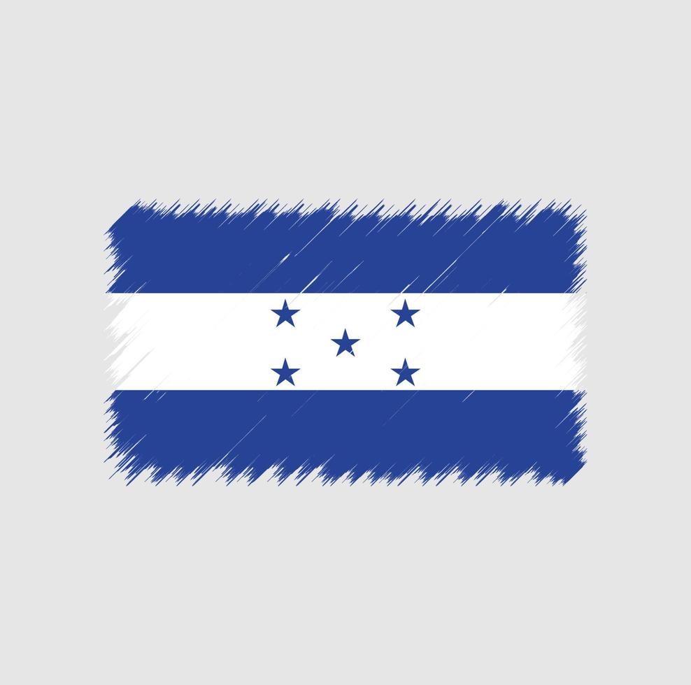 trazo de pincel de bandera de honduras vector