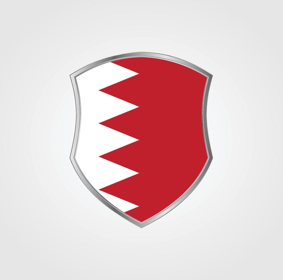 Bahrain Flag Design vector