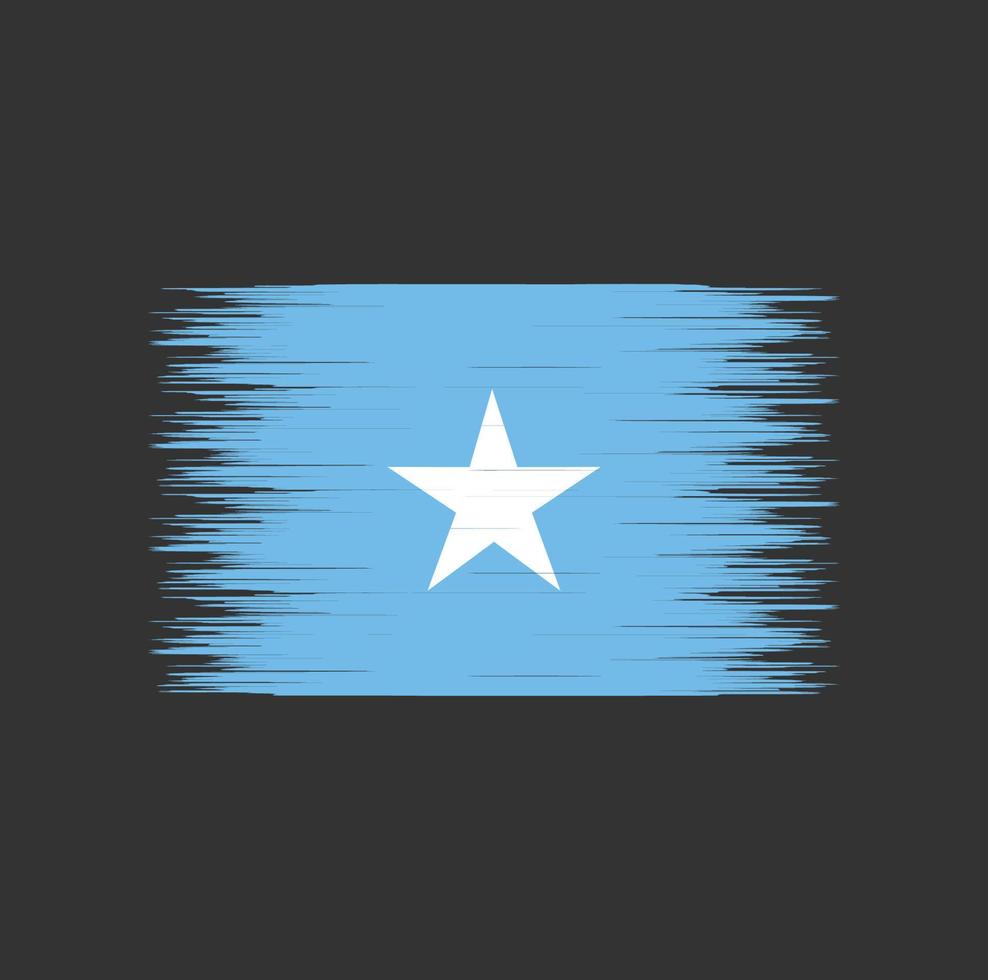 Somalia flag brush stroke, National flag vector