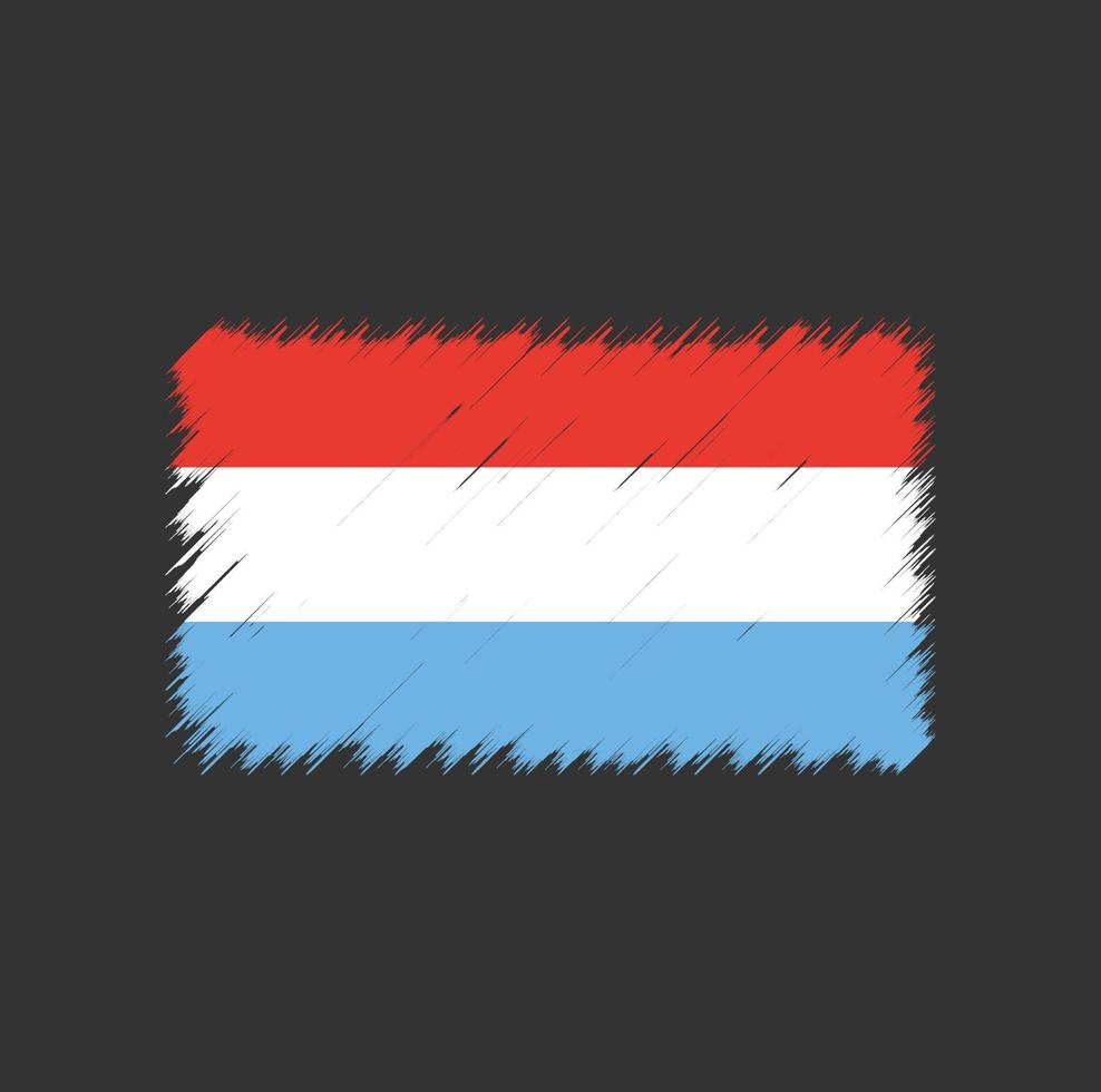 Luxembourg flag brush stroke vector
