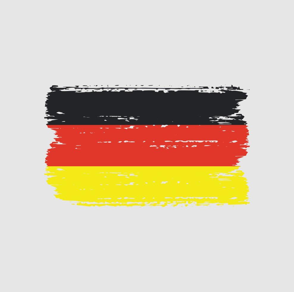 Flag of Germany with brush style vector