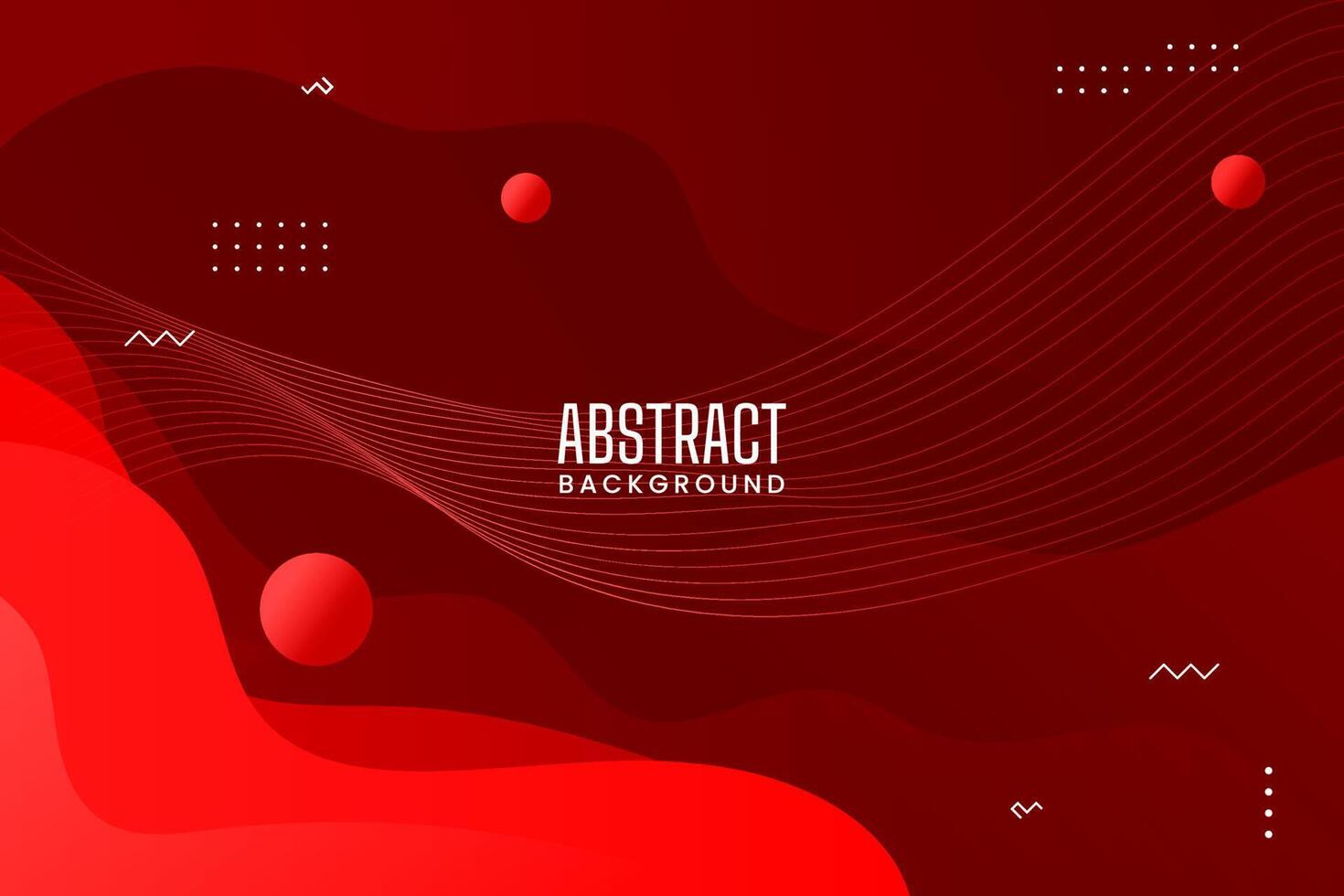 red abstract wavy web banner background design vector