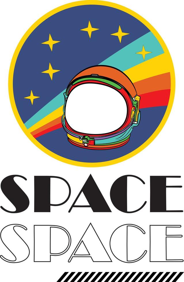 SPACE T SHIRT DESIGN READY TO PRINT vector