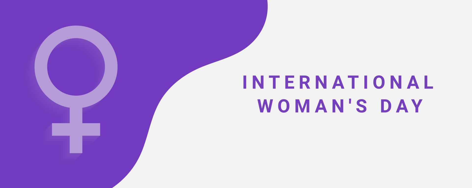 día internacional de la mujer con un fondo abstracto vector