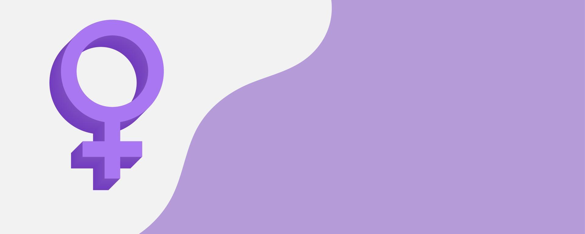 International Women's Day with an abstract background vector