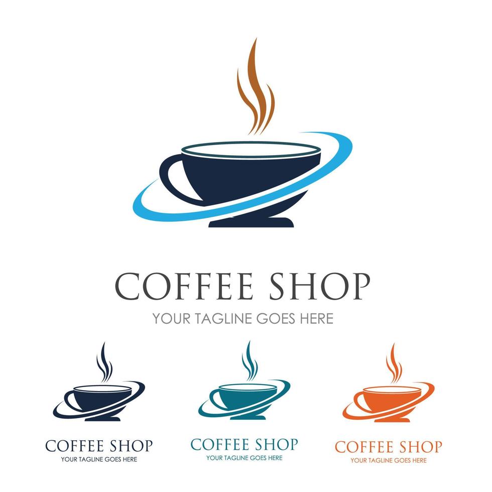 coffee shop logo vector