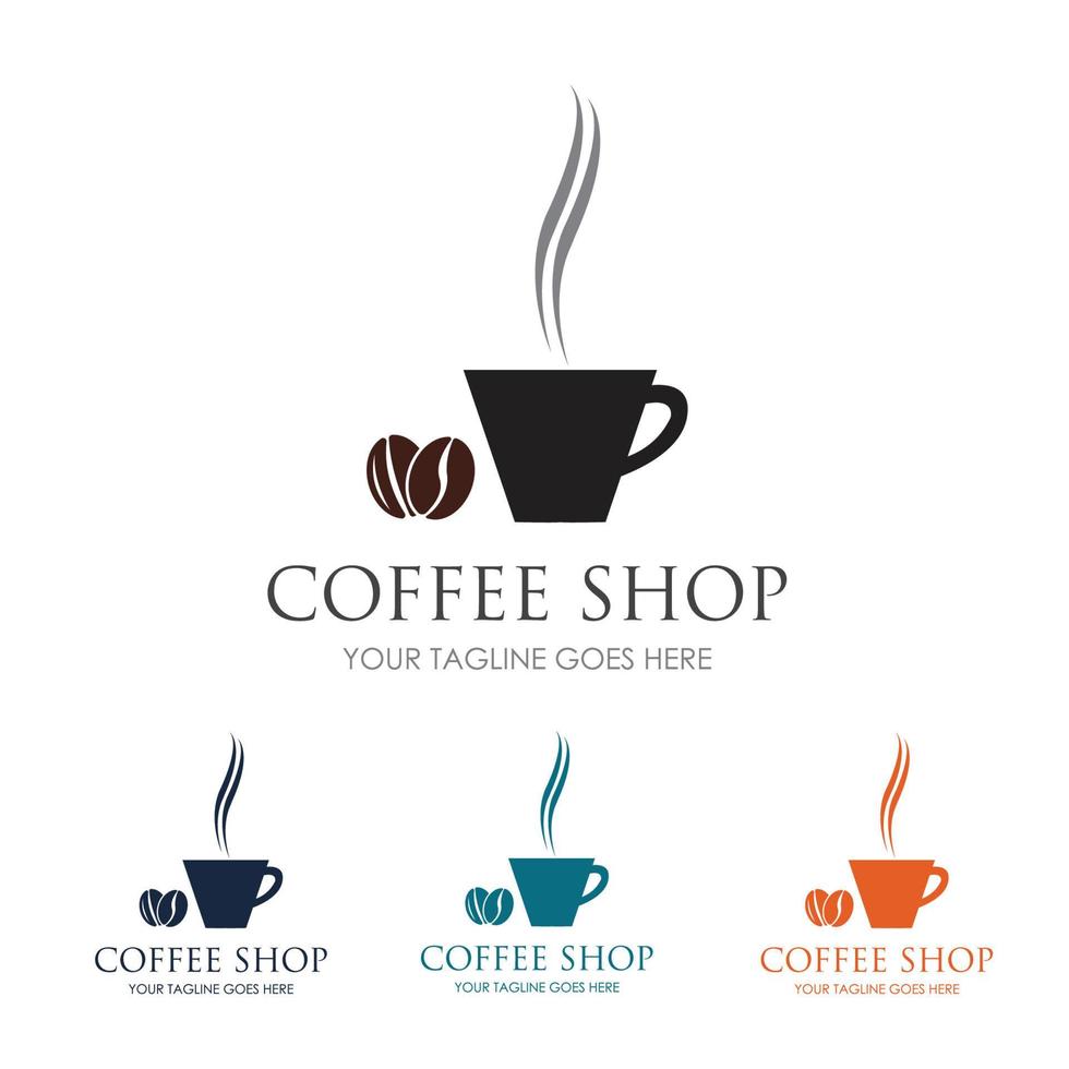 coffee shop logo vector