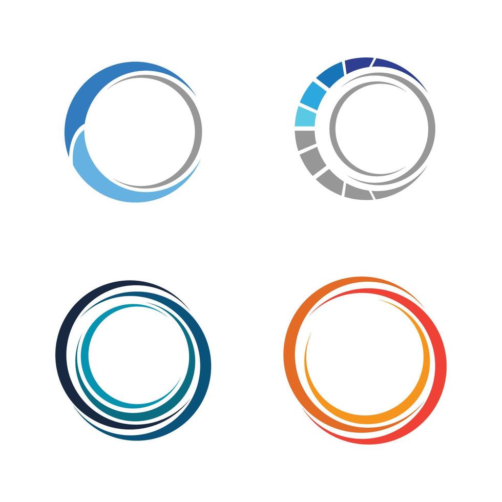 Circle logo  icon illustration design template - Vector