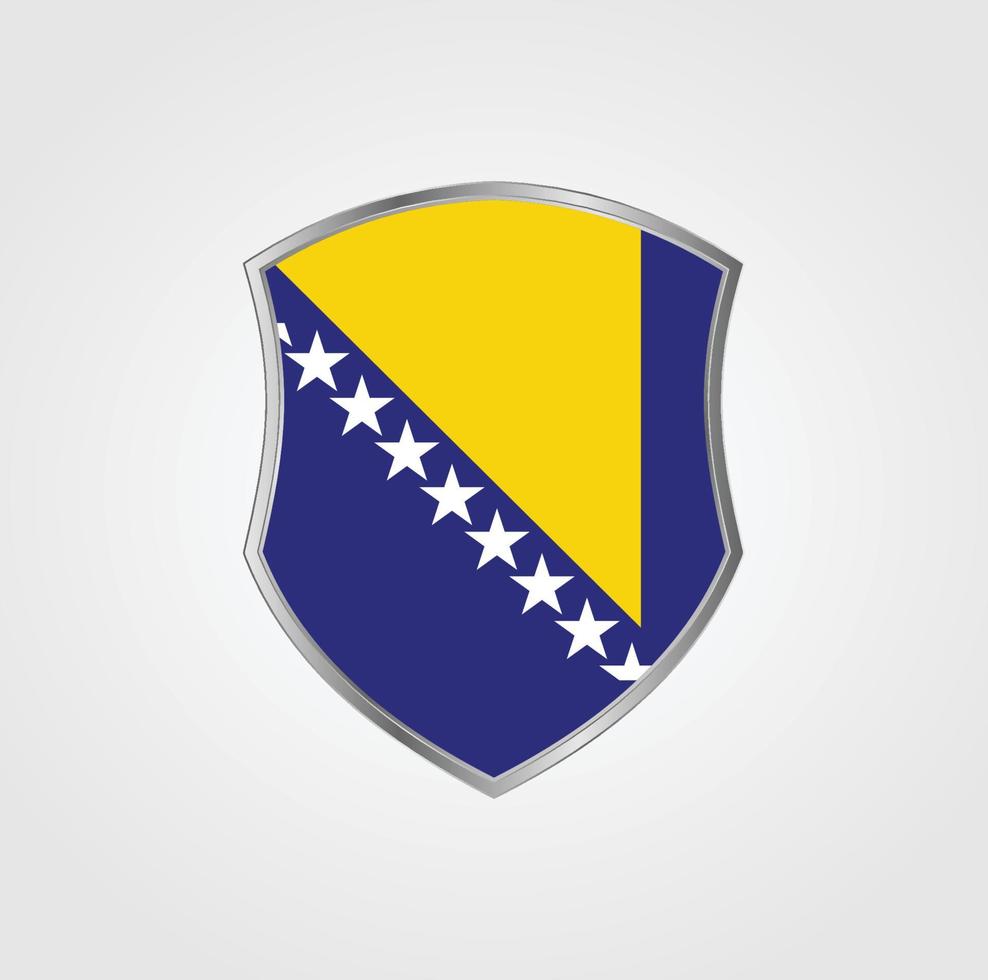 diseño de la bandera de bosnia herzegovina vector