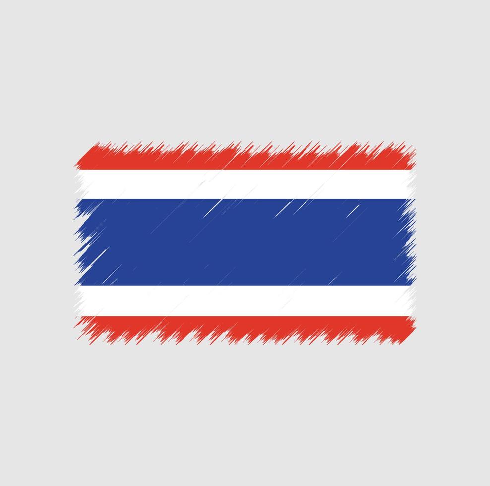 Thailand flag brush stroke vector