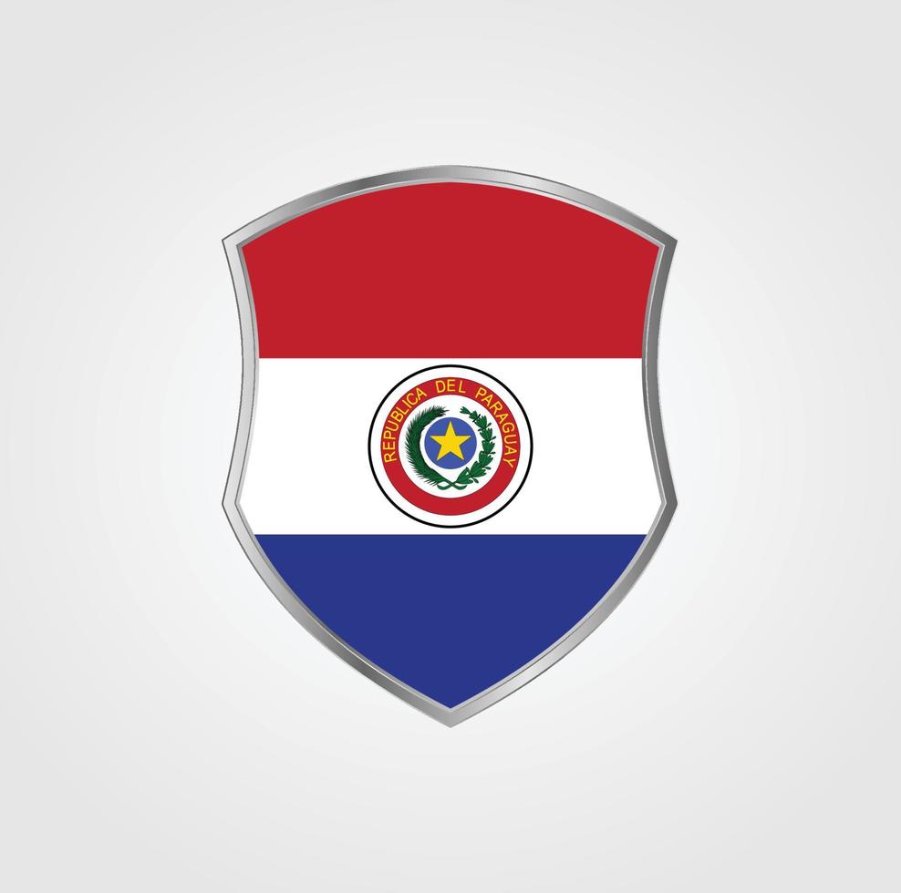 diseño de la bandera paraguaya vector