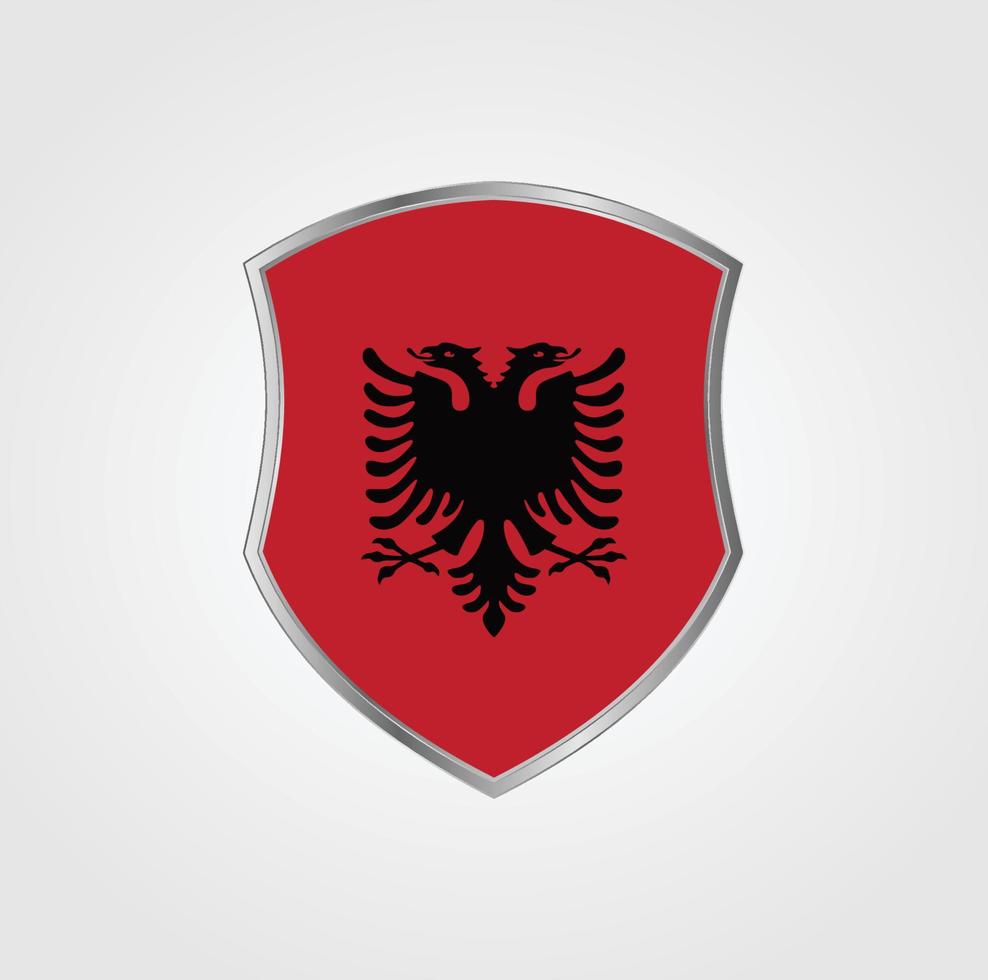 diseño de la bandera de albania vector