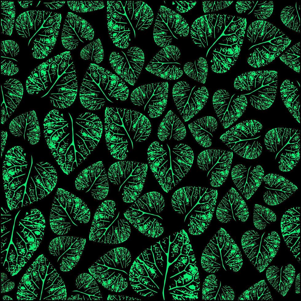 Abstract Tropical Leaf Seamless Pattern vector