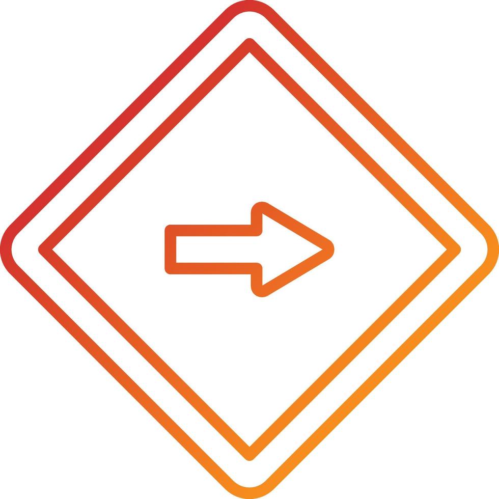 One Way Icon Style vector