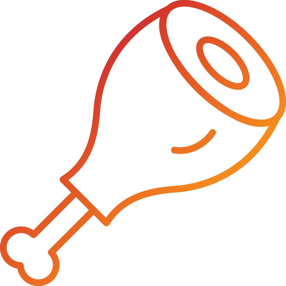 Ham Leg Icon Style vector