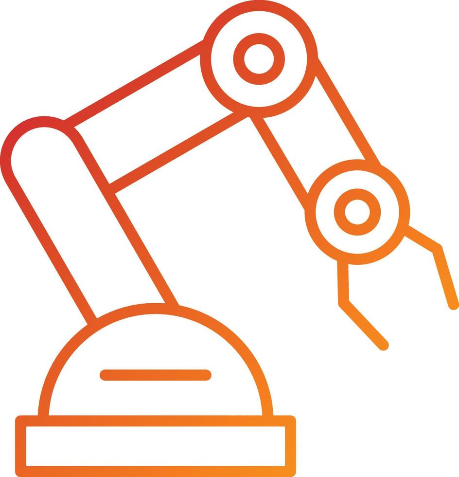 Mechanical Arm Icon Style vector