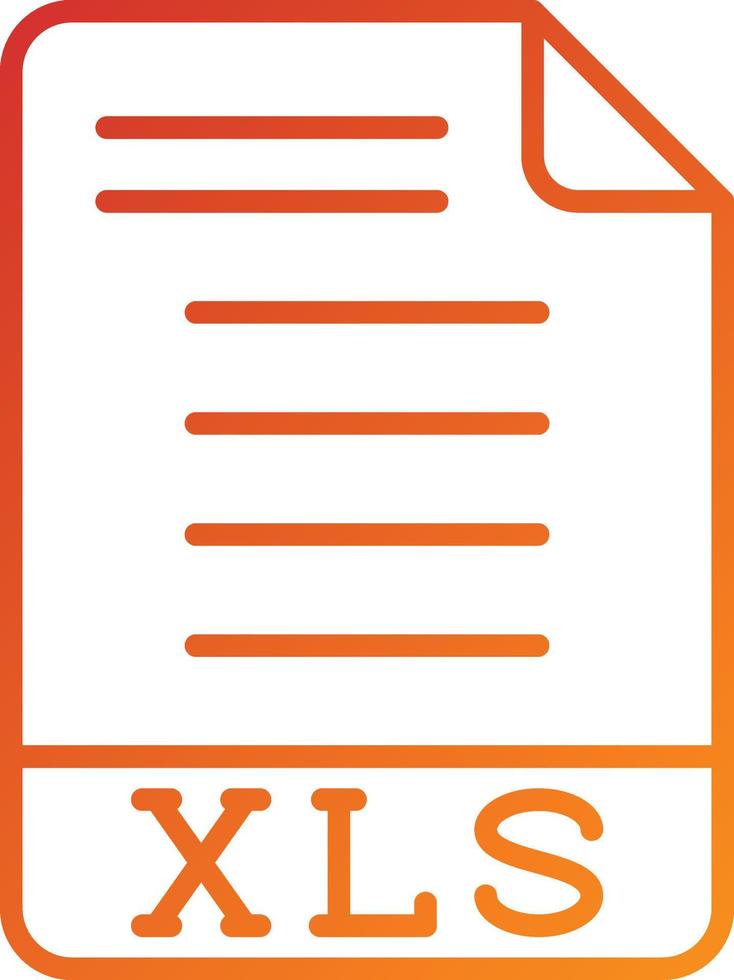 XLS Icon Style vector