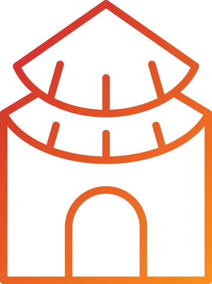 Hut Icon Style vector