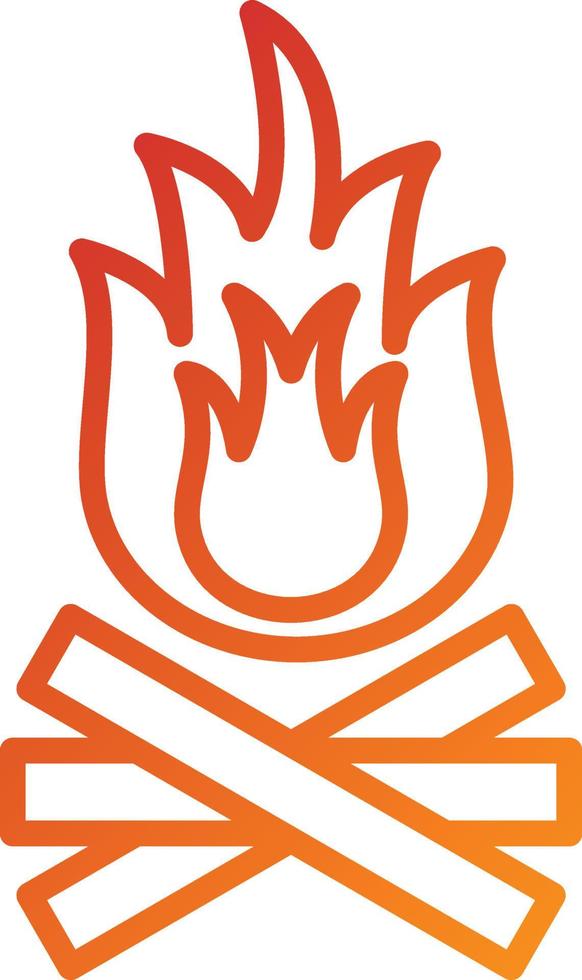 Bonfire Icon Style vector