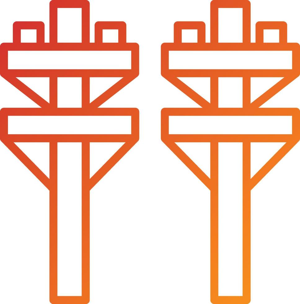 Electric Pole Icon Style vector