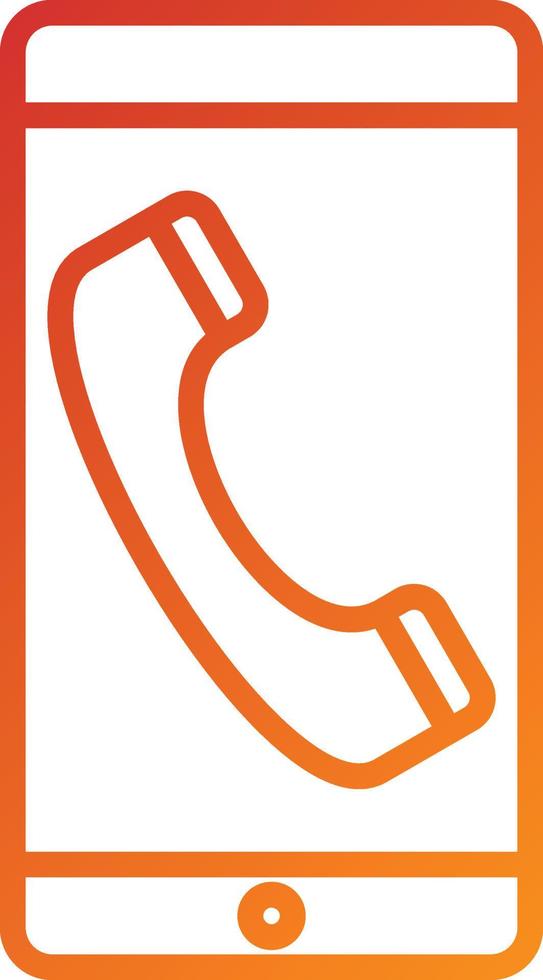 Mobile Call Icon Style vector