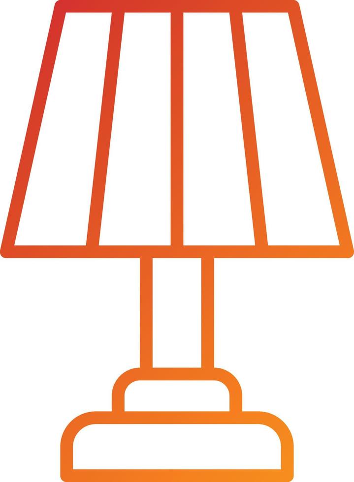 Table Lamp Icon Style vector