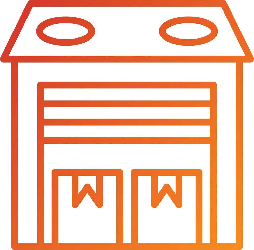 Warehouse Icon Style vector