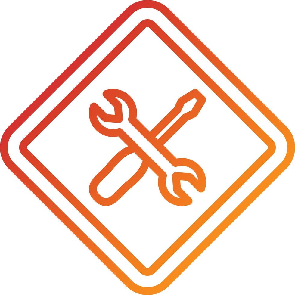 Under Construction Icon Style vector