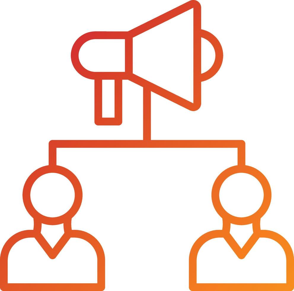 Public Relations Icon Style vector