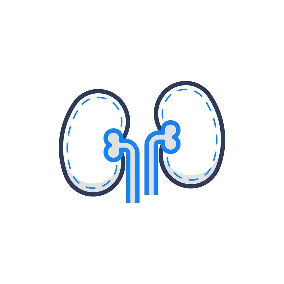 Kidney Medical Icon Illustration vector