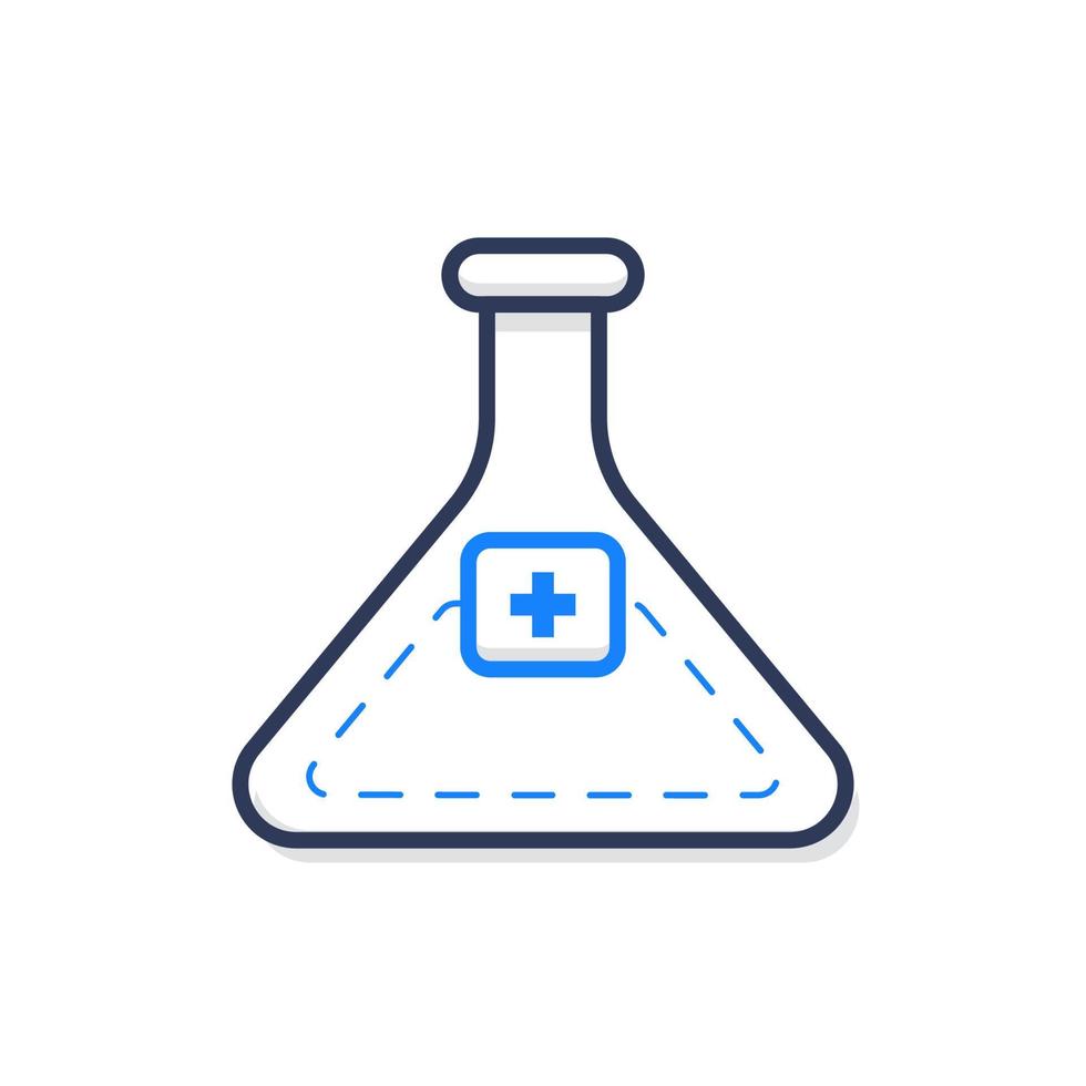 Potion in Tube, Medical Icon Illustration vector