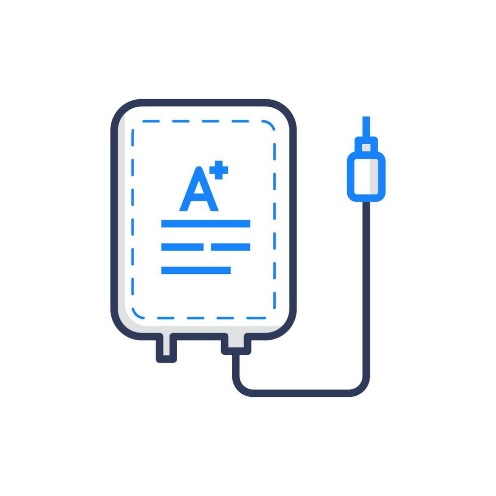 Blood Transfusion, Medical Icon Illustration vector