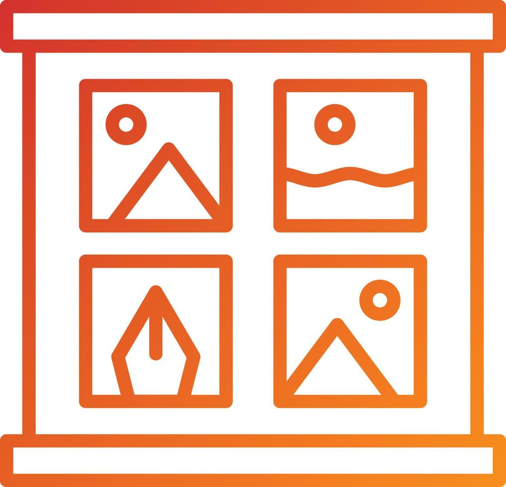 Storyboard Icon Style vector