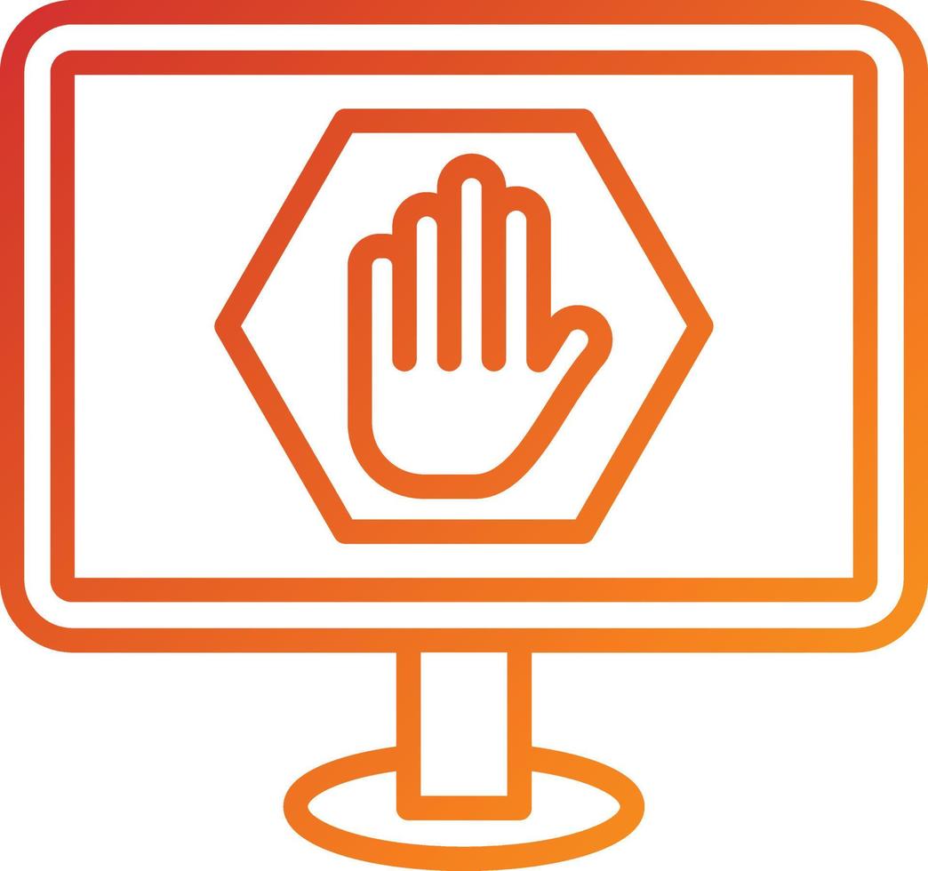 Ad Blocker Icon Style vector