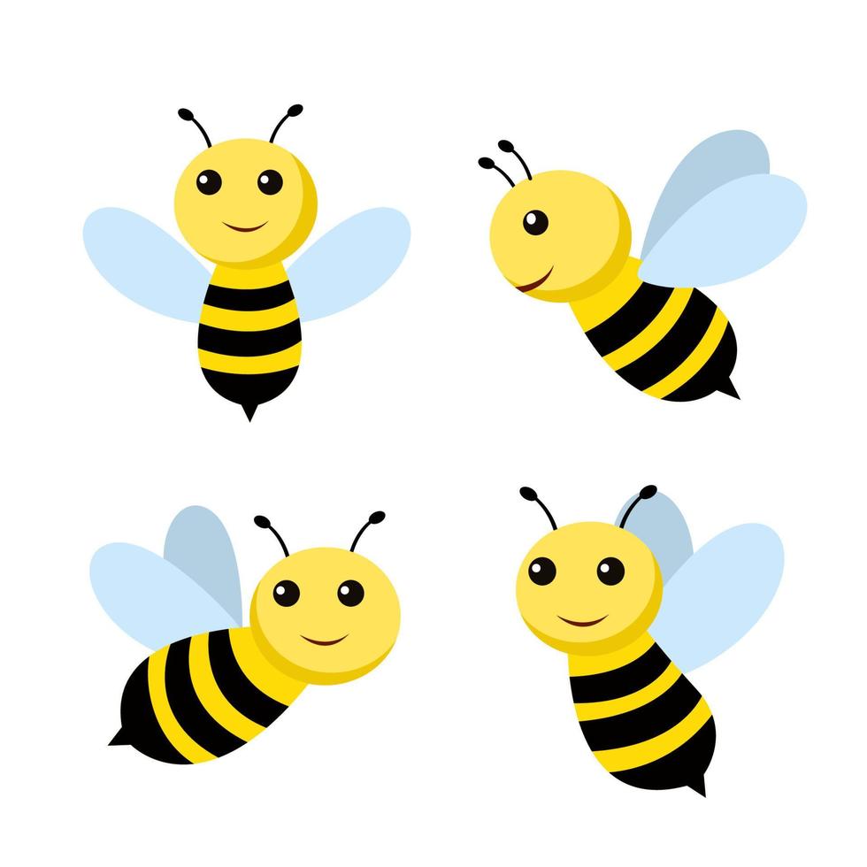 diseño de imágenes prediseñadas de vector de abeja