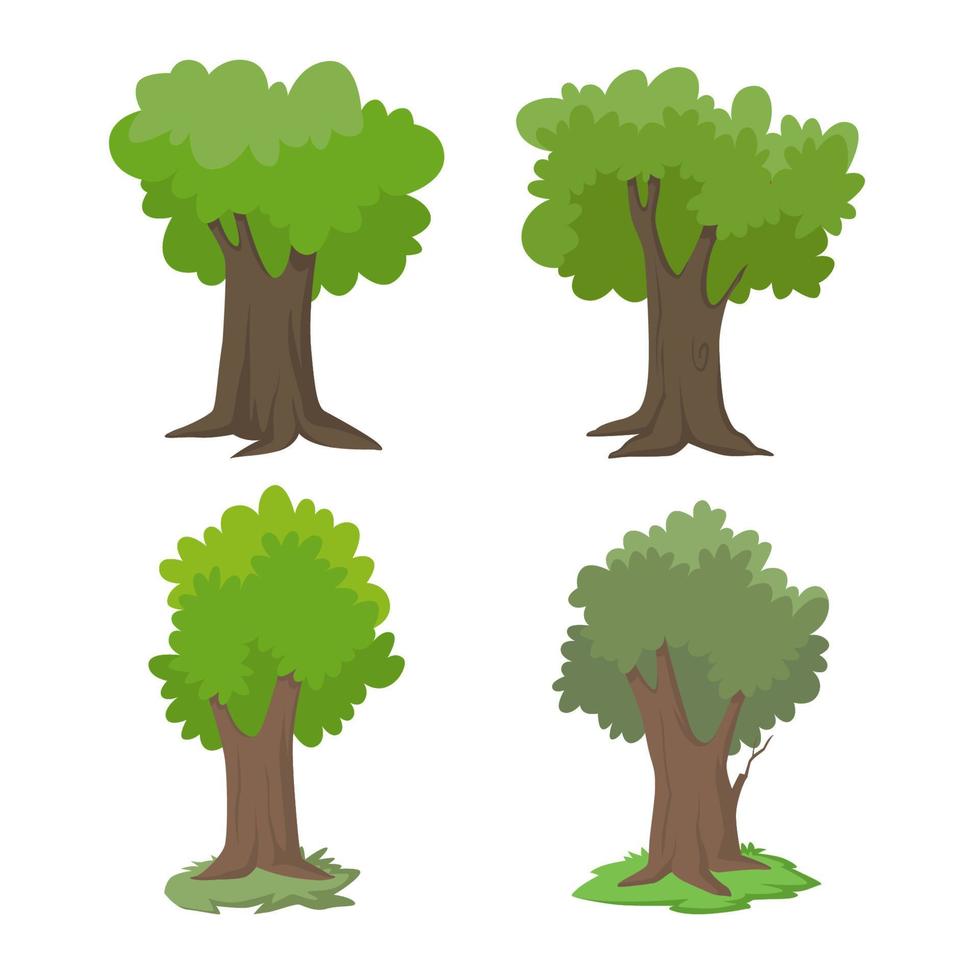 diseño de imágenes prediseñadas de vector de árbol