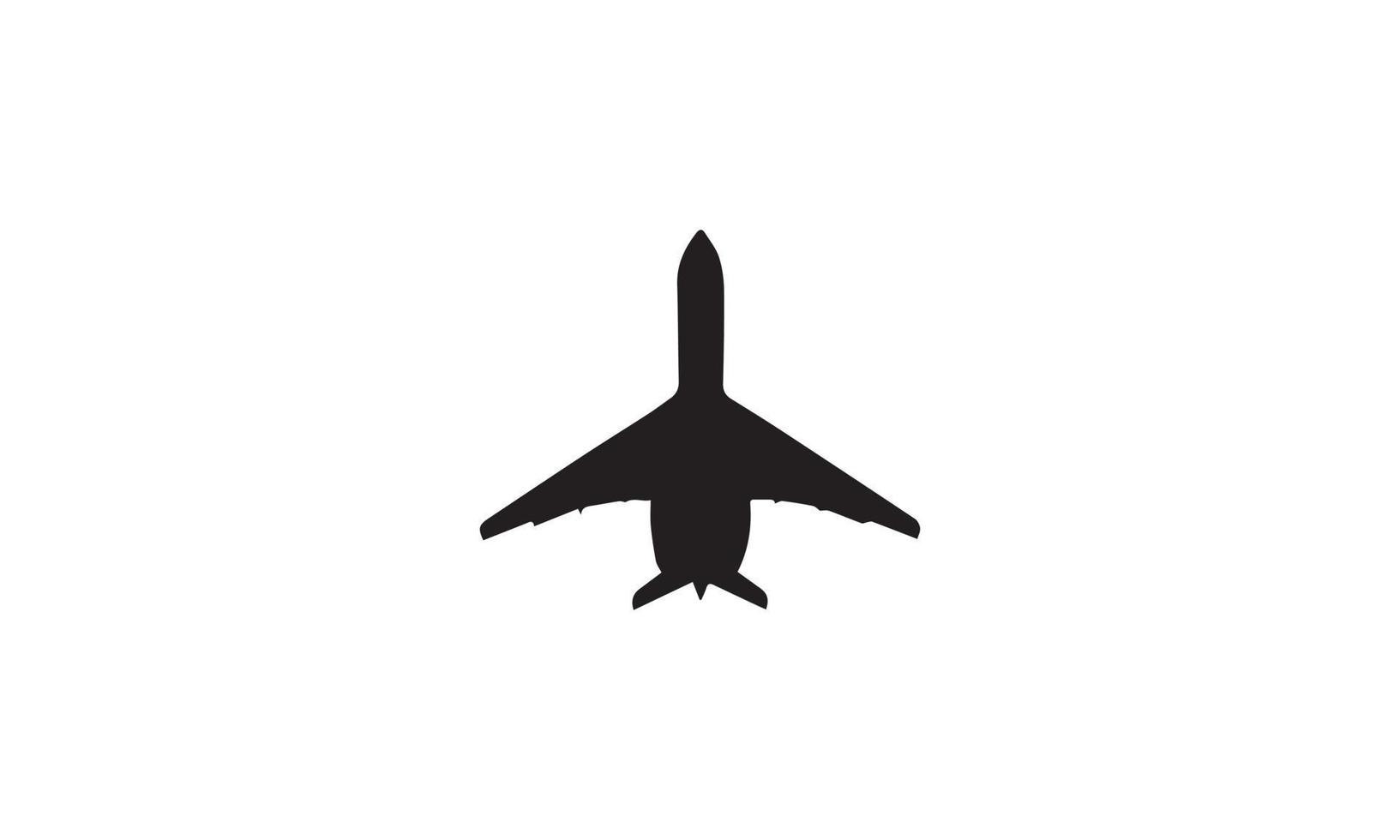 diseño de ilustración de vector de avión en blanco y negro