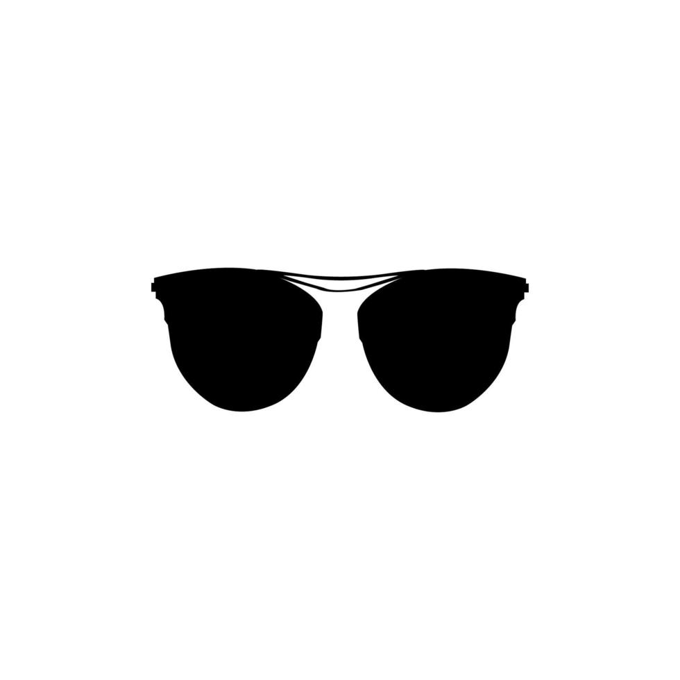 vector icon, simple glasses silhouette