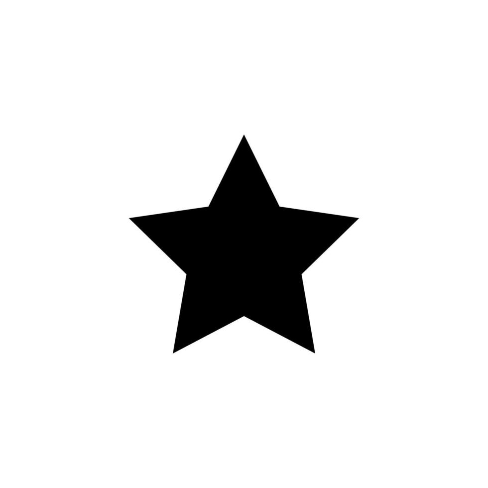 icon vector, simple, flat star vector
