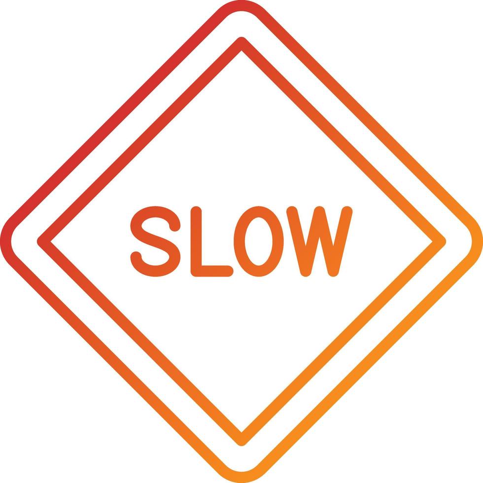 Slow Icon Style vector