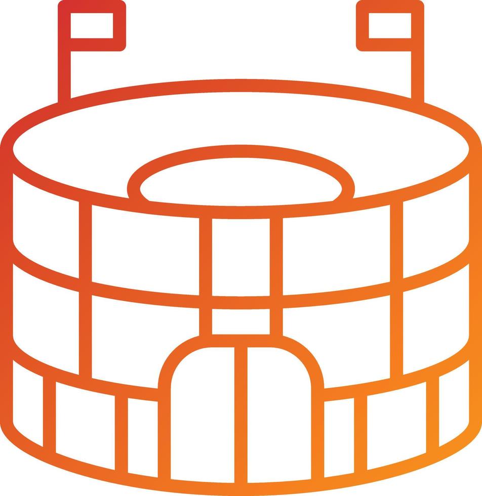 Stadium Icon Style vector