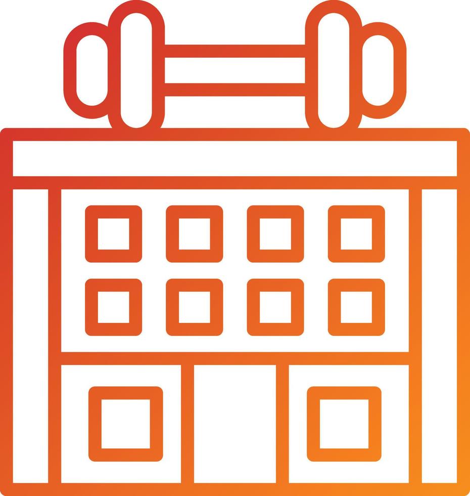 Gym Icon Style vector